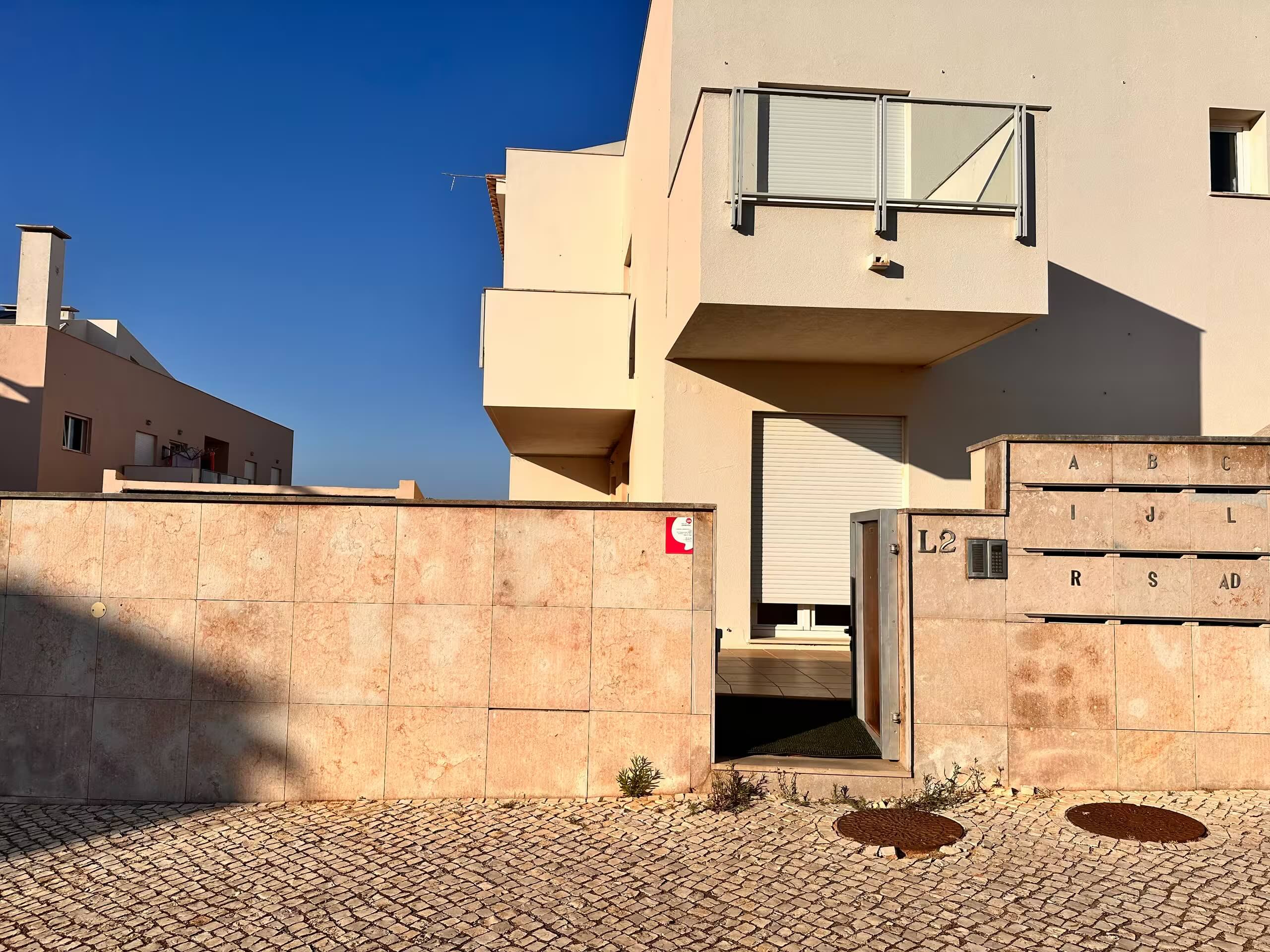 Gated driveway entrance at Casa Solaris